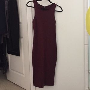 Cotton on Maroon bodycon dress